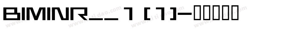 BIMINR__1 (1)字体转换